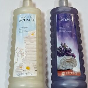 Avon Senses Bath Soak Duo - Cream and Purple